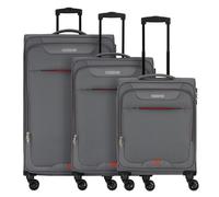 American Tourister Street Roll 4 roues Set de valises 3 pièces avec soufflet d'extension gris