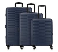 American Tourister Sunset Hills 4 roulettes Set de valises 3 pièces bleu