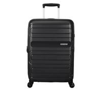 American Tourister Sunside Valise trolley soute, 67.5 cm | Noir, valise rigide extensible, 67.5H x 46W x 32D cm, 83.5 L, avec serrure TSA et roues pivotantes fluides