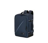American Tourister Take2Cabin - Sac de cabine easyJet 36 x 20 x 45 cm, 38 L, 0,70 kg, bagage à main, sac à dos d'avion M, sous-siège, bleu (bleu marine foncé)