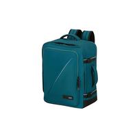 American Tourister Take2Cabin - Sac de cabine easyJet (45 x 36 x 20 cm, 38 L, 0,70 kg) - Sac à main sous le siège, sac à dos d'avion M sous le siège, bleu sarcelle (totalement bleu sarcelle)