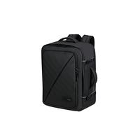 American Tourister Take2Cabin - Sac de cabine easyJet 45 x 36 x 20 cm, 38 L, 0,80 kg, bagage à main, sac à dos d'avion M, sous-siège, édition noire (Black Edition)