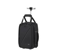 American Tourister Take2Cabin - Sac de cabine Ryanair 40 x 25 x 20 cm, 20 L, 1,40 kg, sac à dos à roulettes, bagage à main, sac à dos d'avion S Underseater, noir (noir)