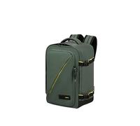 American Tourister Take2Cabin - Sac de cabine Ryanair 40 x 25 x 20 cm, 24 L, 0,40 kg, bagage à main, sac à dos d'avion S, sous-siège, vert (Dark Forest)