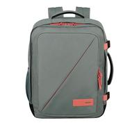 American Tourister Take2Cabin - Sac de cabine Wizz Air/Vueling 30 x 20 x 40 cm, 26,5 L, 0,60 kg, bagage à main, sac à dos d'avion MS, gris/rose (sauge/corail)