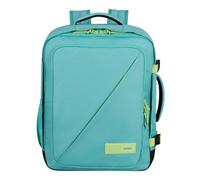 American Tourister Take2Cabin - Sac de cabine Wizz Air/Vueling 30 x 20 x 40 cm, 26,5 L, 0,60 kg, bagage à main, sac à dos d'avion MS, turquoise/vert (Dusty Turquoise/Lime)