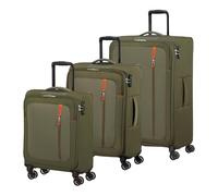 American Tourister Trolley Nitestream 3 PC Set A Olive/Orange 77cm