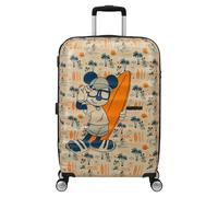 American Tourister Trolley Wavebreaker Disney 67 cm TSA 4 roulettes Mickey Super Surfer Beige