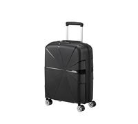 American Tourister Valise Centrale Rigide Extensible avec roulettes pivotantes, Noir/Noir, Pequeno, Bagage Central Rigide Extensible avec roulettes pivotantes