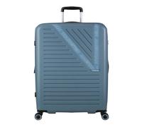 American Tourister Valise gris bleu pour femme et homme - Dynabelt Spinner 77 / 28 Exp TSA L Rainstorm Blue 297754