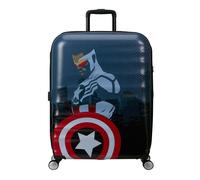 American Tourister Valise gris bleu rouge pour femme et homme - Wavebreaker Disney Spinner 77 / 28 Marvel FL Trolley 285854