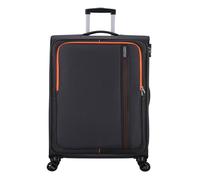 American Tourister Valise gris foncé orange néon pour femme et homme - Sea Seeker Spinner 80 / 30 TSA Trolley Charcoal Grey 218011