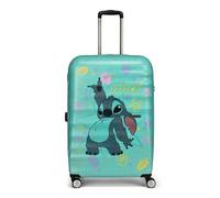 American Tourister Wavebreaker Disney - Valise pour Enfant Stitch Flower 77 cm de Large - Étui Rigide à 4 roulettes, Serrure TSA - 96 L
