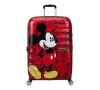 American Tourister Wavebreaker Disney - Mickey Mouse Valise Rigide Grande (77 cm), Valise de Voyage, Serrure TSA, 4 Roues, 96 L, 4.2 kg - Mickey Comics Red