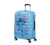 American Tourister Wavebreaker Disney Spinner 77/28 Disney Trolley Stitch Universe Bleu Clair
