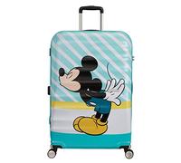 American Tourister Wavebreaker Disney - Spinner L, Bagage enfant, 77 cm, 96 L, Multicolore (Mickey Blue Kiss)