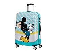 American Tourister Wavebreaker Disney - Spinner M, valise pour enfant, 67 cm, 64 L, multicolore (Mickey Blue Kiss)