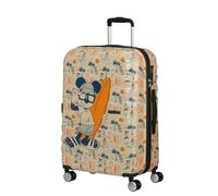 American Tourister Wavebreaker Disney Valise 4 Roues, 77 cm | Mickey Super Surfer, valise rigide, 77H x 52W x 29D cm, 96 L, 4.2 kg, avec serrure TSA et plateau séparateur avec poche