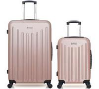 american travel - lot de 2 - valises grand format et cabine brooklyn - rose dore rose dore G