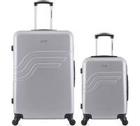 american travel - lot de 2 - valises grand format et cabine detroit - gris gris G