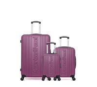 AMERICAN TRAVEL - LOT DE 3 - Valises grand format, cabine et cabine XXS SPRINGFIELD - violet
