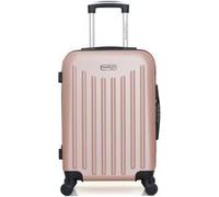 - valise cabine abs brooklyn 4 roues 55 cm - rose dore