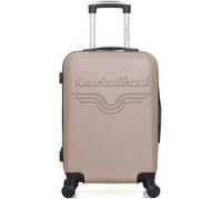 american travel - valise cabine abs chelsea 4 roues 55 cm - beige beige