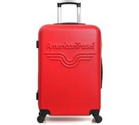 american travel - valise cabine chelsea 55 cm 4 roues - rouge rouge G