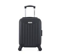 american travel - valise cabine xxs abs brooklyn 4 roues 46 cm - noir noir