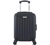 american travel - valise cabine xxs abs brooklyn 4 roues 46 cm - noir noir