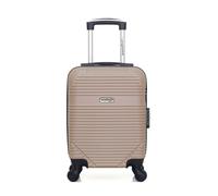 american travel - valise cabine xxs abs memphis 4 roues 46 cm - beige beige