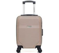 american travel - valise cabine xxs abs memphis 4 roues 46 cm - beige beige