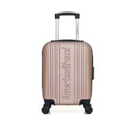 american travel - valise cabine xxs abs springfield 4 roues 46 cm - rose dore rose dore