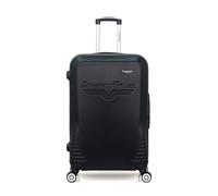 american travel - valise grand format abs dc 4 roues 75 cm - noir noir