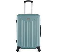 american travel - valise weekend abs brooklyn 4 roues 65 cm - vert eau vert eau G