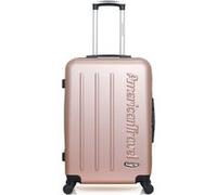 american travel - valise weekend bronx 65 cm 4 roues - rose dore rose dore G