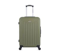 american travel - valise weekend abs brooklyn 4 roues 65 cm - kaki kaki