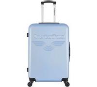 american travel - valise weekend chelsea 65 cm 4 roues - bleu dore bleu dore