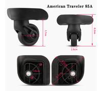 American Traveler 85A valise accessoires remplacement roue universelle valise roue JX9054 valise rouleau résistant à l'usure 85A (4PCS)