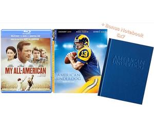 American Underdog & My All American [Blu-ray + DVD] Includes: 5x7" Notebook