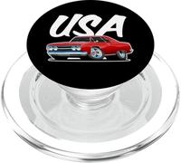 American USA Classique Hotrod Voiture Dessin animé Illustration PopSockets PopGrip pour MagSafe