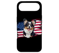 American USA Flag 4th July Fourth Black Tricolor Corgi Lover Coque pour iPhone Air