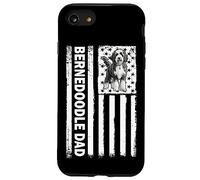 American USA Flag 4th July Mens Dads Bernedoodle Dog Lover Coque pour iPhone SE (2020) / 7/8