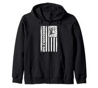 American USA Flag 4th July Mens Dads Bernedoodle Dog Lover Sweat à Capuche
