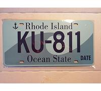 American USA License Plate Rhode Island Ocean State by Fabbri