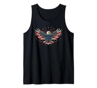 American USA Patriotic Eagle Flying Graphic Débardeur