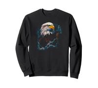 American USA Patriotic Eagle Flying Graphic Sweatshirt