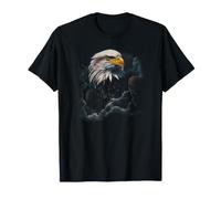 American USA Patriotic Eagle Flying Graphic T-Shirt