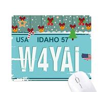 american usa voiture numéro de plaque d'immatriculation tapis de souris en jeu - office mat noël