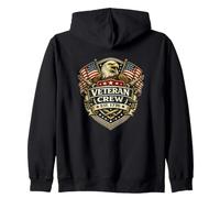American Veteran Crew Est 1776 Eagle Shield Patriotic USA Sweat à Capuche